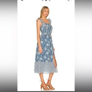 Paige Poppy Dress in Navy Multi Mix